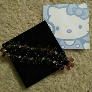 Handmade glass beaded bracelet